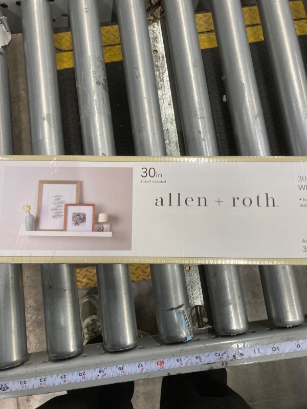 Photo 3 of ALLEN + ROTH 30 INCH PHOTO LEDGE WHITE FINISH 