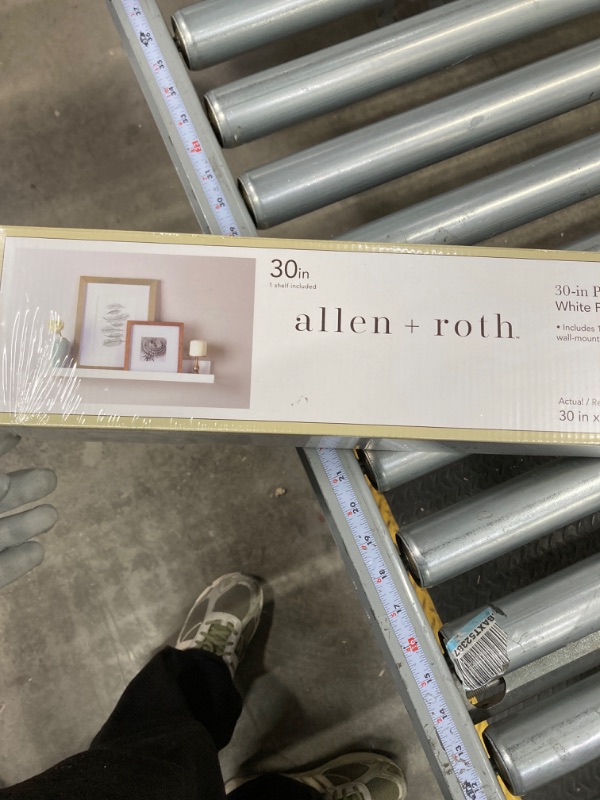 Photo 1 of ALLEN + ROTH 30 INCH PHOTO LEDGE WHITE FINISH 