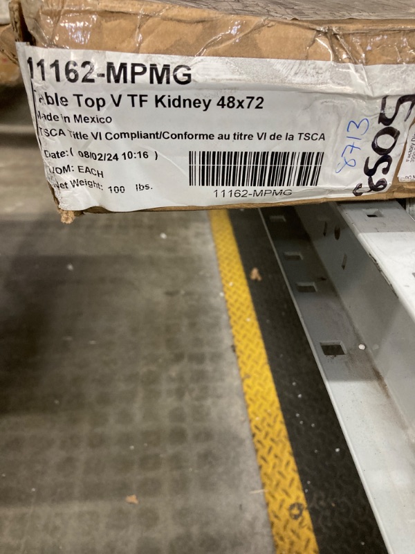 Photo 1 of 48x72 Table top V TF Kidney 