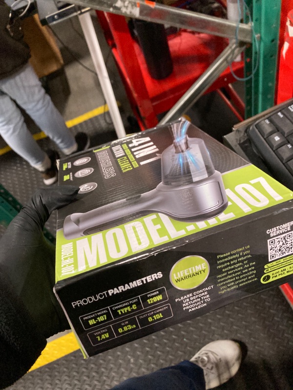 Photo 1 of 18000Pa Strong Suction Wireless Handheld Car Vacuum Cleaner, 5000mAh High Power 4 in 1 Vacuum Cleaner and Air Duster, 120W Portable Vacuum for Car, Office, Pet and Home Cleaning