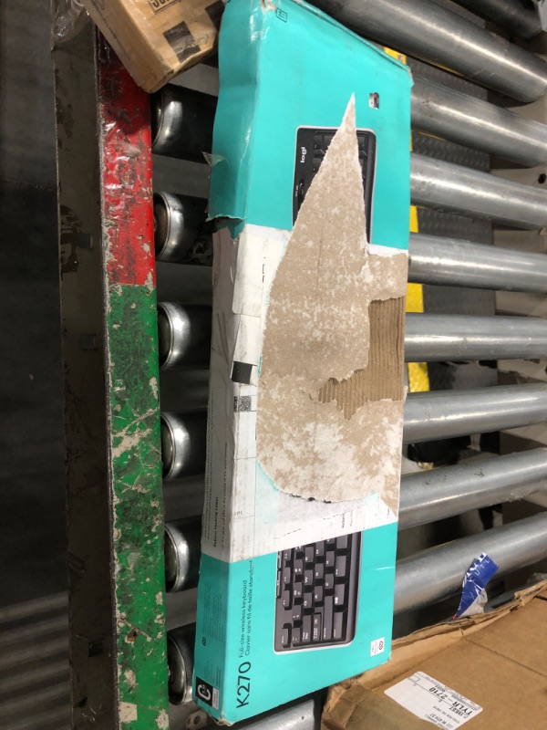 Photo 1 of Logitech K270 Wireless Keyboard, USB Unifying Receiver, Black