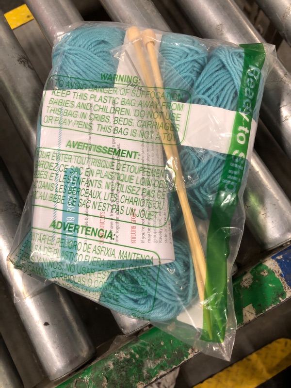 Photo 2 of ***this is learning kit, not for clothing make*** CraftLab Knitting Kit for Beginners, Kids Adults Seniors Includes All Knitting Supplies: Wool Yarn, Knitting Needles, Yarn Needle and Instructions – Fantastic DIY Gift Learn to Knit Arts & Crafts Kit