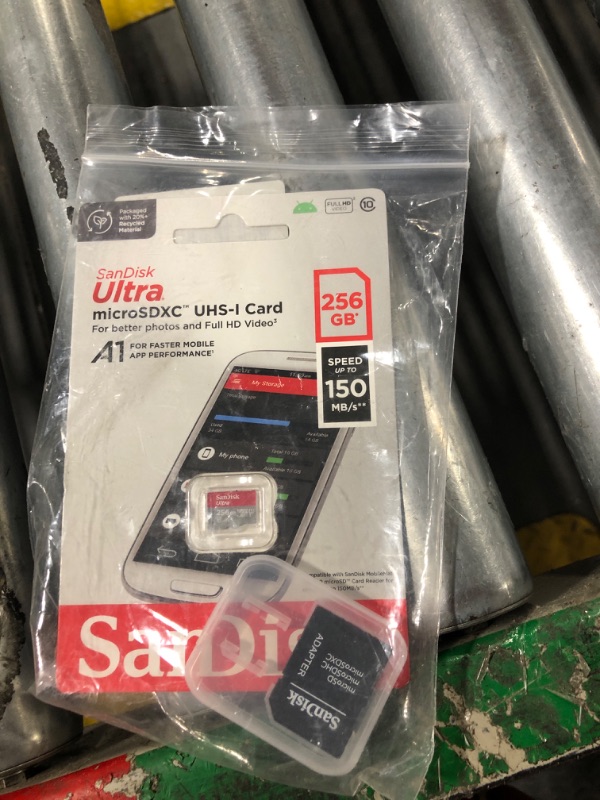 Photo 2 of [Older Version] SanDisk 256GB Ultra microSDXC UHS-I Memory Card with Adapter - 120MB/s, C10, U1, Full HD, A1, Micro SD Card - SDSQUA4-256G-GN6MA