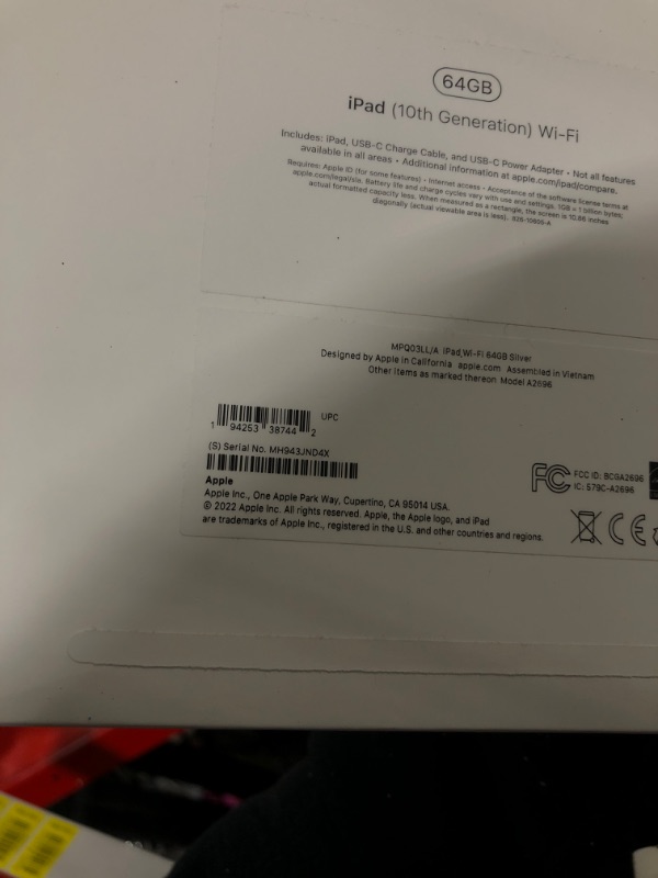 Photo 1 of Apple iPad (10th Generation): with A14 Bionic chip