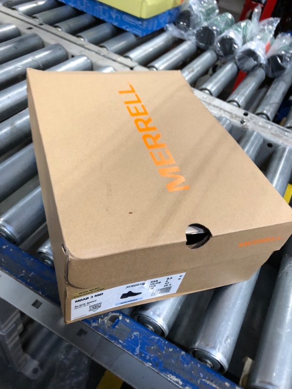 Photo 1 of Merrell Men's Moab 3 Mid Hiking Boot, Black Night, 8.5 Wide