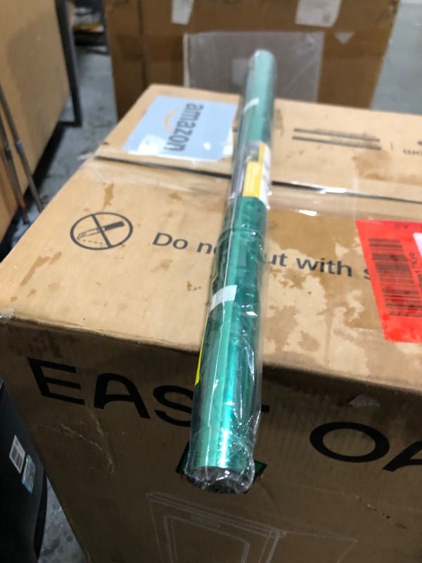 Photo 1 of RTTECH Window Film Privacy One Way Mirror Window Tint for Home Sun UV Blocking Heat Control Daytime Privacy Solar Film Static Cling for Residential Office 35.4x78.7 Inches Green-Silver (90 * 200cm)