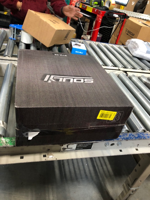 Photo 1 of SOULYI Biometric Slider Handgun Safe, Quick Access Pistol Safe for Nightstand, Bedside, Desk, Vehicle with Fingerprint, PIN Code, Key Lock, LED Light, and Silent Mode