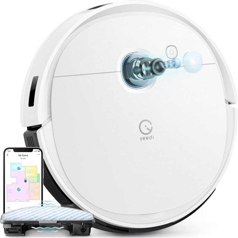 Photo 1 of yeedi vac 2 pro Robot Vacuum and Mop Combo,Powerful 3000Pa Suction with Oscillating Mopping, Advanced 3D Obstacle Avoidance,240min Runtime - Ideal for Carpet, Hard Floor Cleaning and Pets Family
