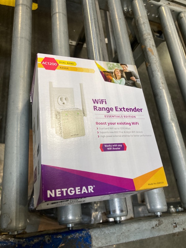 Photo 1 of NETGEAR Wi-Fi Range Extender EX6120 - Coverage Up to 1500 Sq Ft and 25 Devices with AC1200 Dual Band Wireless Signal Booster & Repeater (Up to 1200Mbps Speed), and Compact Wall Plug Design, White