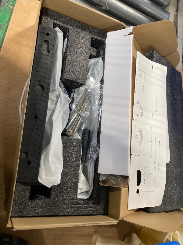 Photo 1 of Anweller Sliding Glass Door Lock, Smart Fingerprint Code Keypad RFID Bluetooth App Electronic Digital Biometric Safety Patio Door Double Hook Mortise Lock Set with Handle