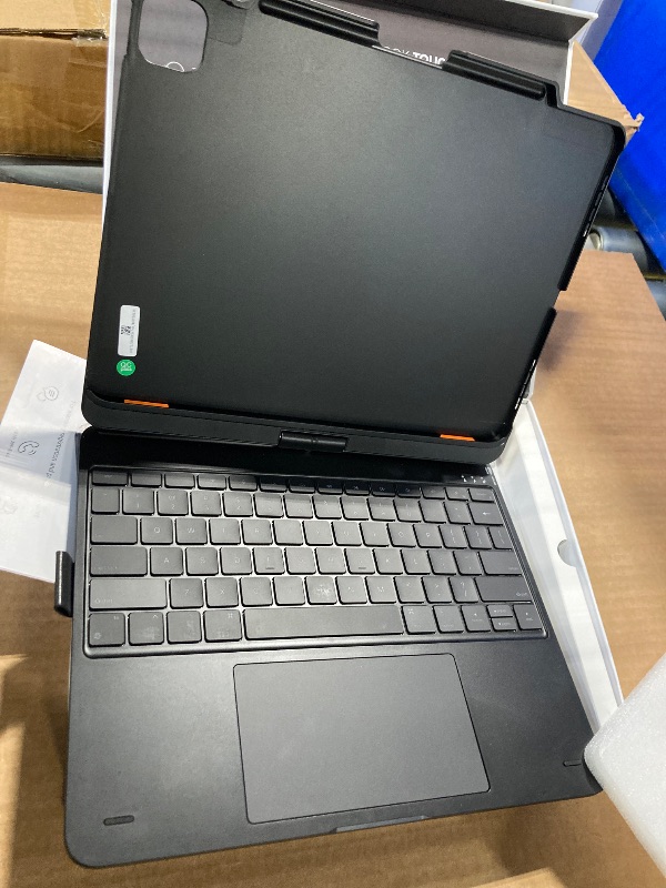 Photo 1 of typecase Keyboard Case for iPad Pro 13-inch (M4, 2024) & iPad Air 13-inch (M2), Trackpad, 360° Rotatable, Wireless Keyboard, 11-Colors Backlit for iPad Pro 12.9 (6th/5th/4th/3rd Gen), Dark Black