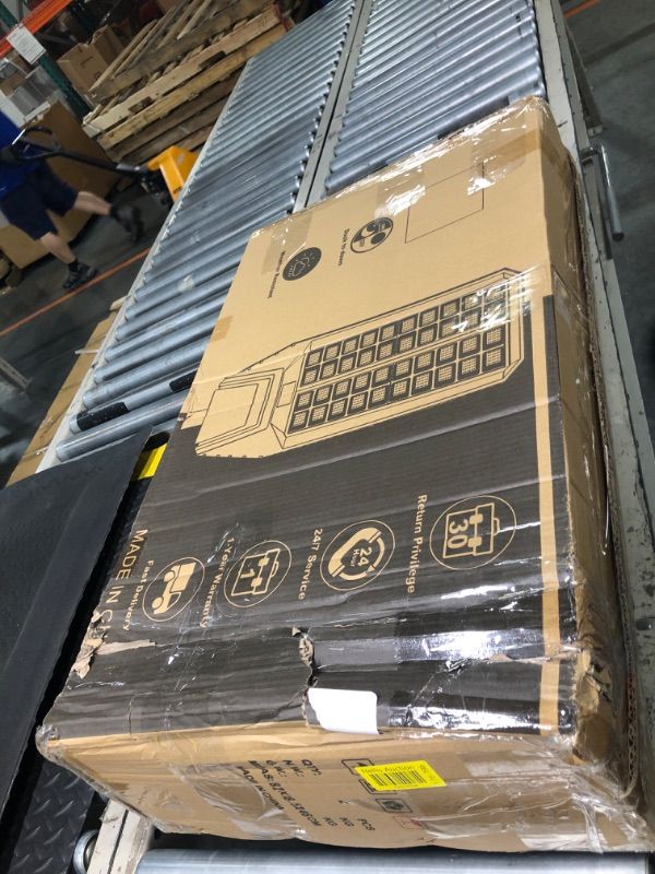 Photo 1 of ***used***IOBZSM Solar Street Light 7000K 800000LM Auto On/Off Dusk to Dawn IP67 Waterproof Motion Sensor for Security & Outdoor Lighting (8000W- 2 units