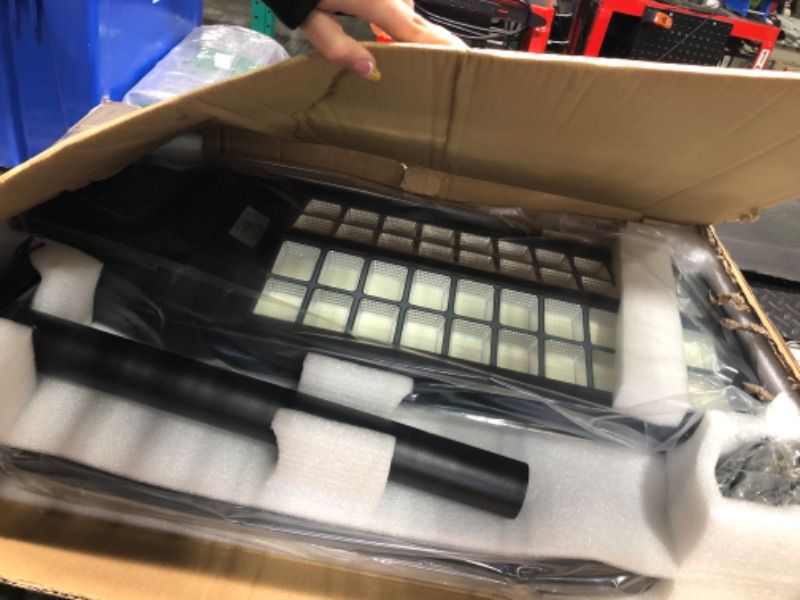 Photo 1 of ***used***IOBZSM Solar Street Light 7000K 800000LM Auto On/Off Dusk to Dawn IP67 Waterproof Motion Sensor for Security & Outdoor Lighting (8000W- 2 units