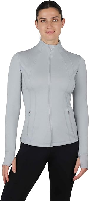 Photo 1 of 90 Degree By Reflex Women’s Lightweight, Full Zip Running Track Jacket90 Degree By Reflex Women’s Lightweight, Full Zip Running Track Jacket