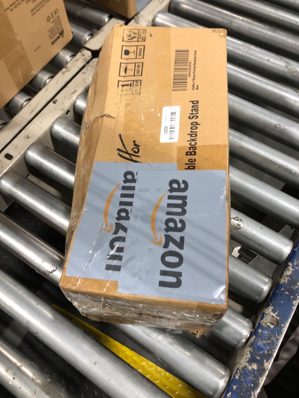 Photo 1 of Coliflor T-Shape Portable Backdrop Stand – 8x5.2ft Adjustable Photo Background Stand Kit, Sturdy Small Back Drop Holder with 6 Spring Clamps, Sandbag, Carry Bag for Party, Photography and Video Studio