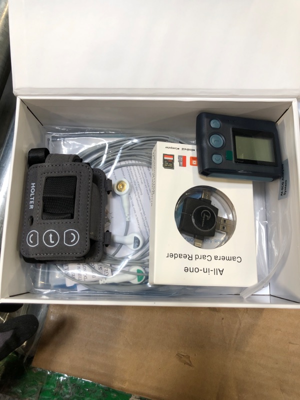 Photo 1 of Livenpace Portable 12-Lead Heart Monitor with AI Analysis for Home Use, 24 Hours Recording, Stand-Alone Machine with LCD Screen, Software Compatible with Mac & Windows, TH12