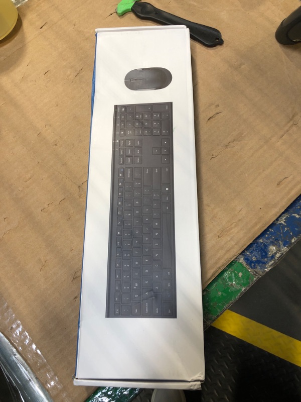 Photo 1 of Wireless Keyboard and Mouse, Vssoplor Rechargeable Quiet Full-Size Keyboard and Mouse Combo Set Ultra Slim Design for Laptop, PC, Notebook, Desktop-Dark Gray