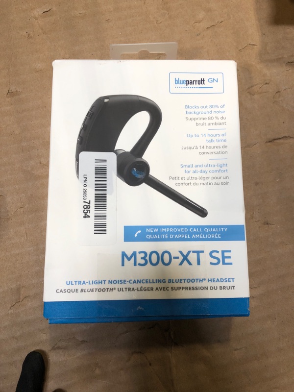 View 2 of BlueParrott M300-XT SE Mono Bluetooth Wireless Headset with Improved Call Quality for Mobile Phones - 80% Noise Cancellation with 2-Mic Tech - Ideal for High-Noise Environments - Bluetooth 5.1