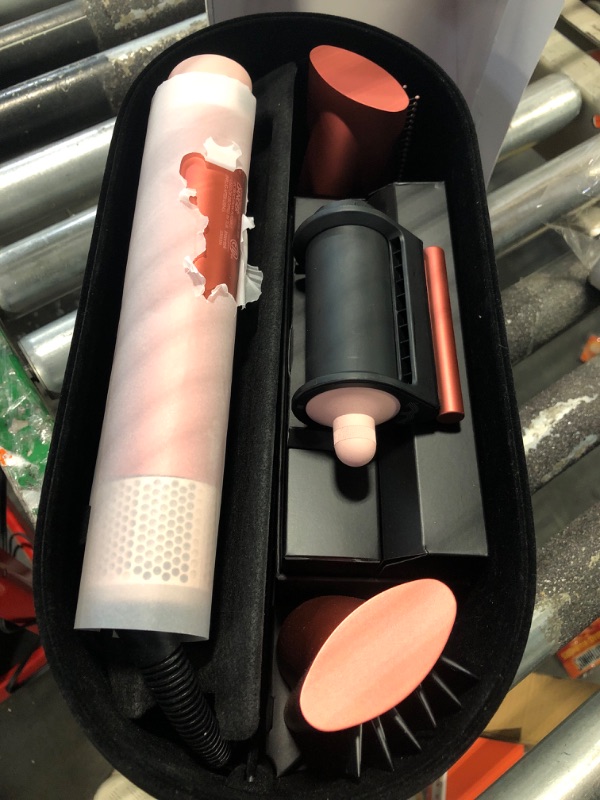 View 2 of Dyson Special edition Airwrap™ Complete long multi-styler in Strawberry bronze and blush pink with Detangling comb