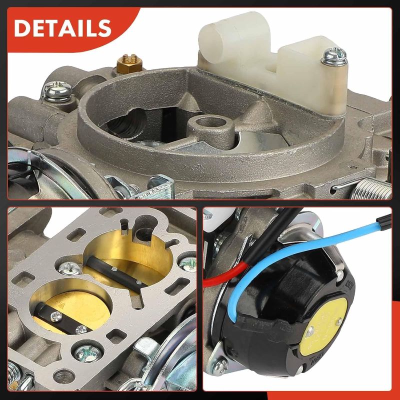 Photo 1 of A-Premium 2 Barrel Carburetor Compatible with Nissan Patrol GQ Y60 TB42S 1988-1995 4.2L 6, Patrol GQ Y60 RB30 1990-1997 3.0L 6, Replace# 1601026J00, Electric Choke