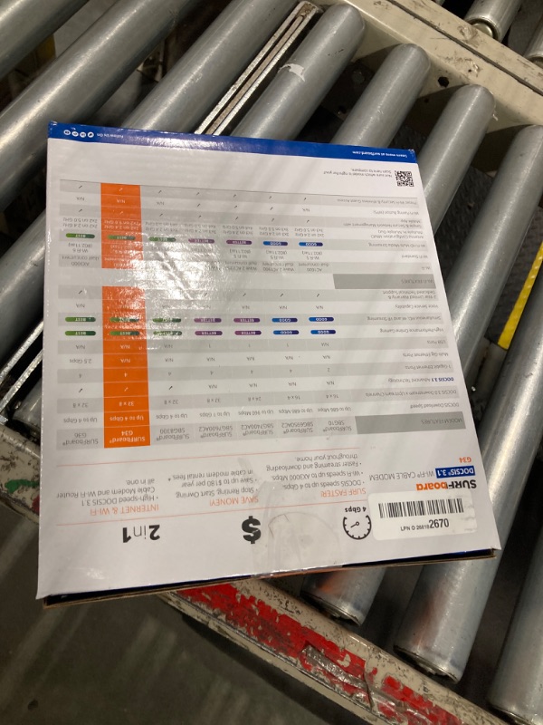 Photo 1 of ARRIS (G34) - Cable Modem Router Combo - Fast DOCSIS 3.1 Gigabit WiFi 6 (AX3000)