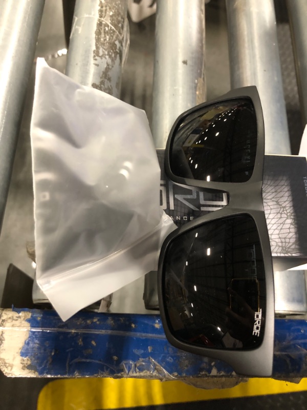 Photo 1 of ***USED***TOROE Eyewear Matte Black RANGE XL Frame Sunglasses Light Weight TR90 Frame, Polarized Polycarbonate Lens (Matte Black | Black Emblem, Black (C4))