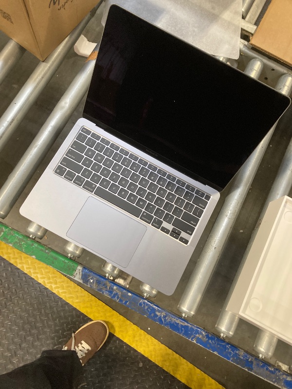 Photo 5 of 2020 Apple MacBook Air Laptop: Apple M1 Chip, 13” Retina Display, 8GB RAM, 256GB SSD Storage, Backlit Keyboard, FaceTime HD Camera, Touch ID. Works with iPhone/iPad; Space Gray