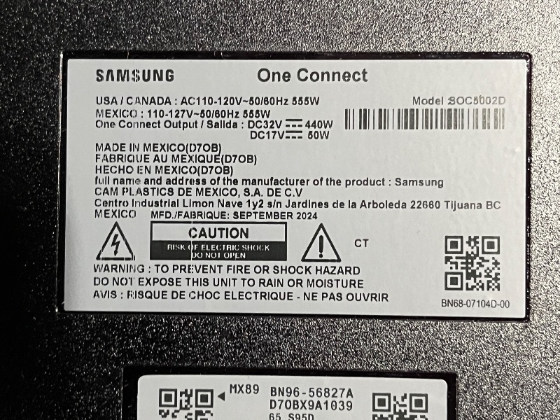 Photo 1 of SAMSUNG 65-Inch Class OLED 4K S95D Series HDR Pro Smart TV w/Dolby Atmos, Object Tracking Sound+, Motion Xcelerator, Real Depth Enhancer, 4K AI Upscaling, Alexa Built-in (QN65S95D, 2024 Model)