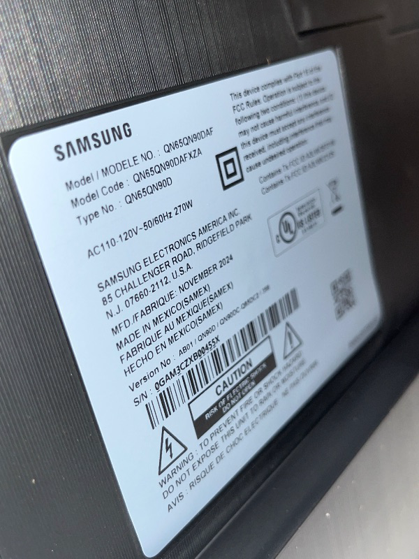 Photo 1 of SAMSUNG 65-Inch Class QLED 4K QN90D Series Neo Quantum HDR+ Smart TV w/Dolby Atmos, Object Tracking Sound+, Motion Xcelerator, Real Depth Enhancer Pro, Alexa Built-in (QN65QN90D, 2024 Model)