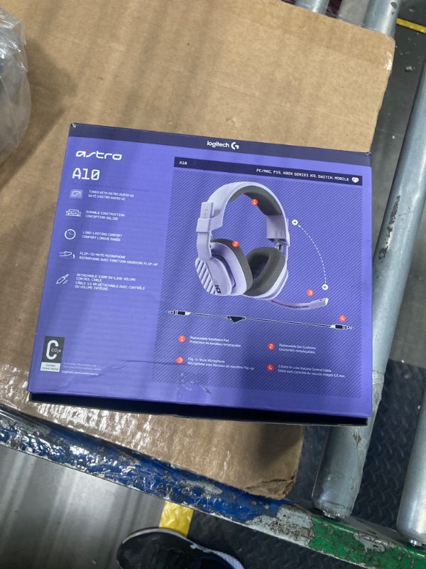 Photo 1 of ASTRO Gaming A10 Gen 2 Wired Gaming Headset (Windows and Mac, Lilac)