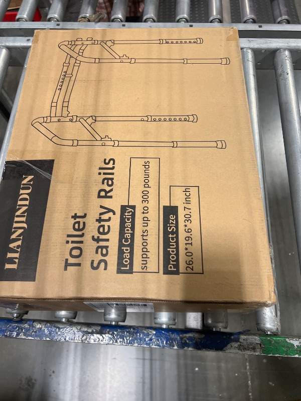 Photo 2 of FSA/HSA Eligible Toilet Safety Rails, Adjustable Toilet Safety Frame for Elderly, Seniors, Handicap & Disabled, Toilet Frame with Handles, Foldable Handicap Toilet Rails Fit Any Toilets (300 LB)