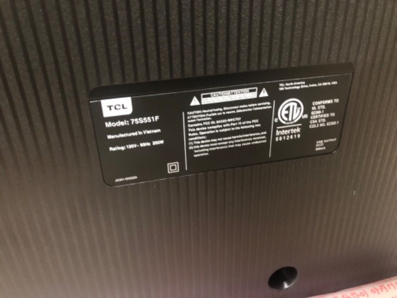 Photo 1 of TCL 75-Inch Class S5 UHD 4K LED Smart TV with Fire TV (75S551F, 2024 Model), Dolby Vision, HDR PRO+, Dolby Atmos, Alexa Built-in with Voice Remote, Apple AirPlay 2 Compatibility, Streaming Television