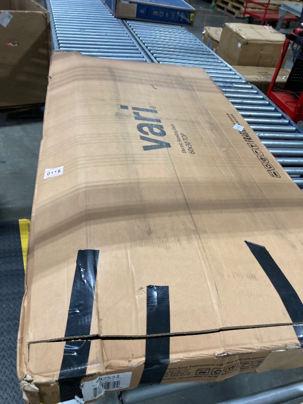 Photo 1 of Vari Electric Standing Desk - 60x30 Varidesk, Adjustable Height Stand Up Desk - Dual Motor with Memory Presets, Stable T-Style Legs - Home Office Essentials Computer Desk - Walnut