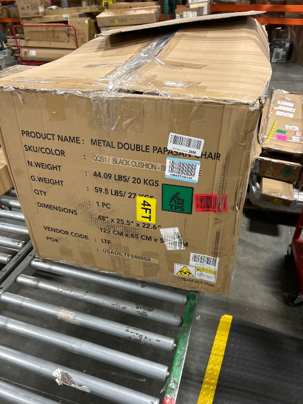 Photo 1 of Bme 61" Capacity 600lbs Double Papasan Ergonomic Wicker Papasan Chair with Soft Thick Density Fabric Cushion, Bee-Designed Base, High Capacity Steel Frame, 360 Degree Swivel for Living, Bedroom,...