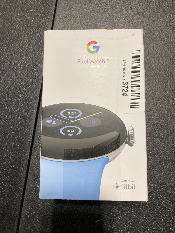 Photo 2 of Google Pixel Watch 2 (Previous Model) with the Best of Fitbit - Heart Rate Tracking, Stress Management, Safety Features - Android Smartwatch - Polished Silver Aluminum Case - Bay Active Band - Wi-Fi