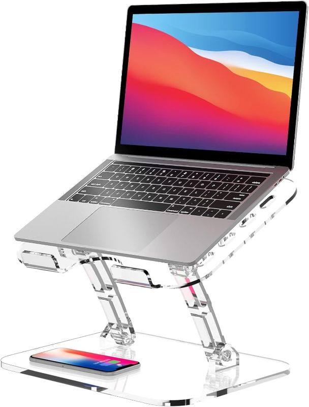 Photo 1 of ***USED***Lpoake Adjustable Foldable Laptop Stand, Portable Ergonomic Computer Stand for Laptop, Compatible with 10 to 15.6 Inches Notebook Computers