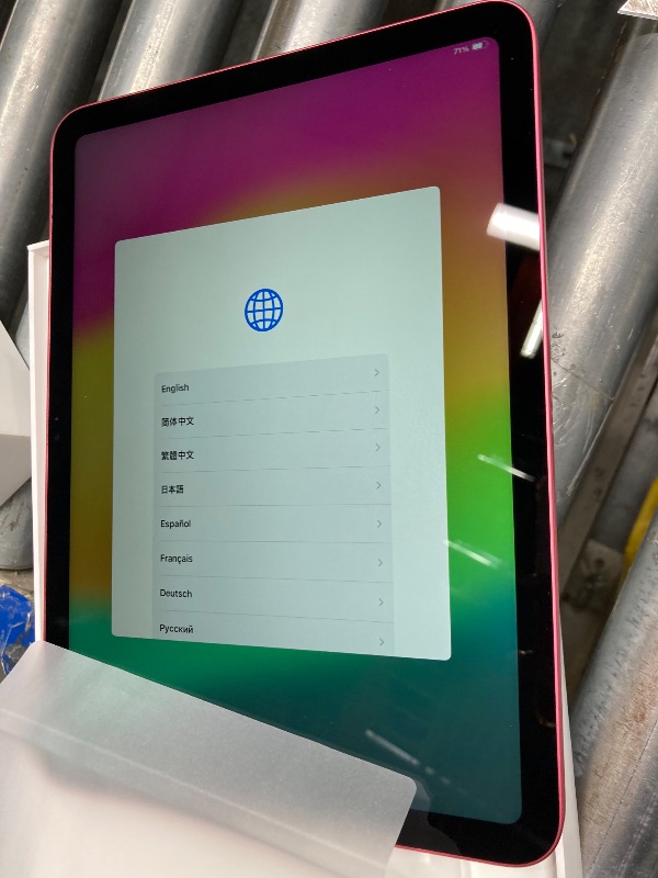 Photo 3 of ***NEW PRODUCT, OPENED FOR INSPECTION*** Apple iPad (10th Generation): with A14 Bionic chip, 10.9-inch Liquid Retina Display, 64GB, Wi-Fi 6, 12MP front/12MP Back Camera, Touch ID, All-Day Battery Life – Pink