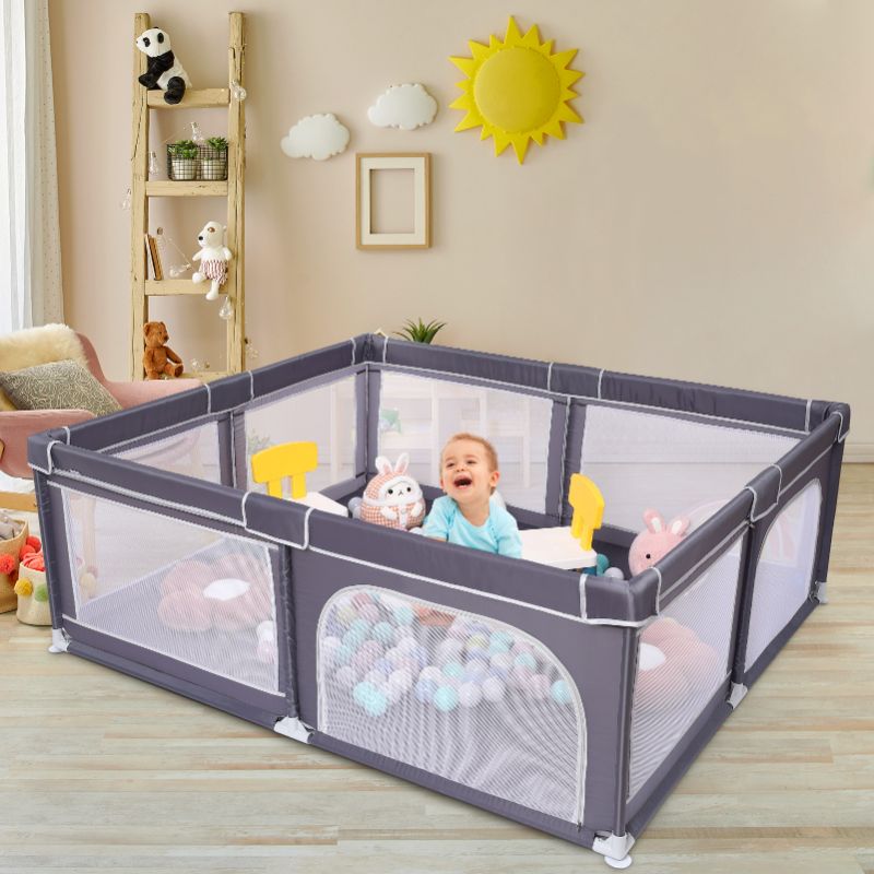 Photo 1 of ***THE MEASUREMENTS ARE UNKNOWN / ***product similar to the original photo*** Ronipic Large Playpen for Babies and Toddlers Baby Gate Playpen Outdoor Play Pen Baby Fence Play Area