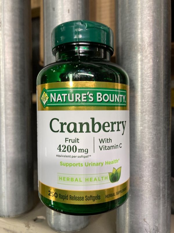 Cranberry 4200 mg Plus Vitamin C Dietary Supplement Softgels for sale ...