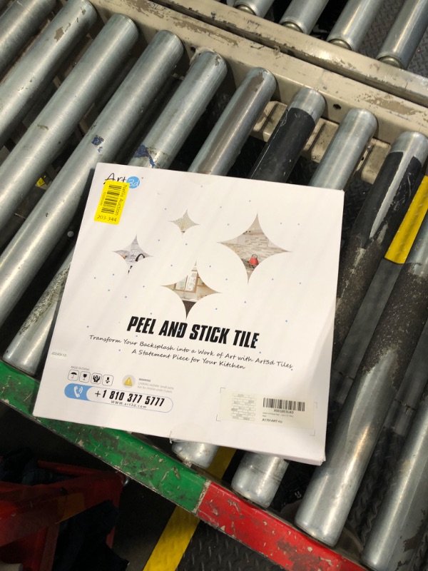 Photo 1 of Art3d 10-Piece Peel and Stick Backsplash Tile, 12" X 12" Self-Adhesive Tile Sticker (10 Tiles)