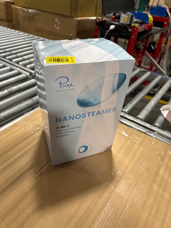 Photo 1 of ***used***NanoSteamer Large 3-in-1 Nano Ionic Facial Steamer with Precise Temp Control - Humidifier - Unclogs Pores - Blackheads - Spa Quality - Bonus 5 Piece Stainless Steel Skin Kit (Teal)