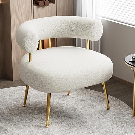 Photo 1 of ***SIMILAR ITEM** JASIWAY Ottoman with Storage, Round Ottoman for Dorm, Small Storage Foot Stool with Soft Cushion Cover, Upholstered Vanity Chairs for Makeup, Living Room, Bedroom, Boucle (Beige)