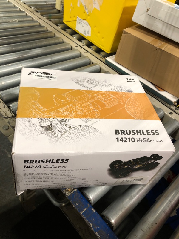 Photo 1 of DEERC 1:14 Fast Brushless RC Cars for Adults & Boys, Max 50+ MPH, 2 3S Lipo Batteries 4x4 Waterproof RC Truck, High Speed Offroad Remote Control Car, All Terrain RC Truggy for Snow,Sand & Mud