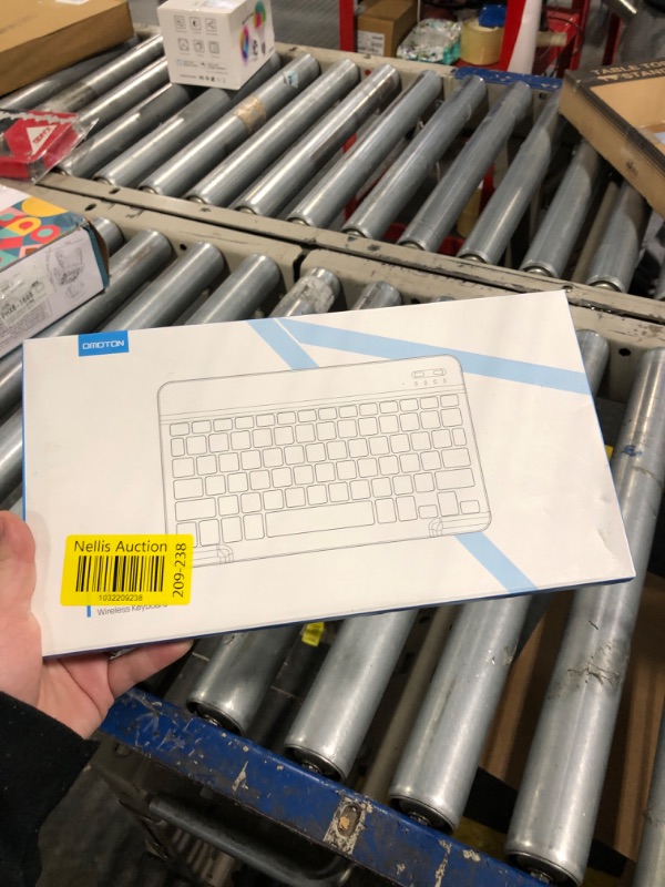 Photo 1 of OMOTON Bluetooth Keyboard, Wireless Rechargeable Keyboard for iPad, iPad Pro, iPad Mini, iPad Air with Illuminated LED (Rose Gold)