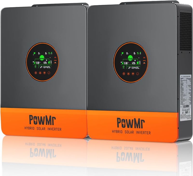 Photo 1 of ***SIMILAR ITEM*** PowMr 10000W 48V Solar Inverter, 110V/240V Split Phase Pure Sine Wave Inverter with 100A MPPT Controller, Off-Grid Hybrid Inverter, Support Parallel 6 inverters, for Lead Acid and Lithium Battery