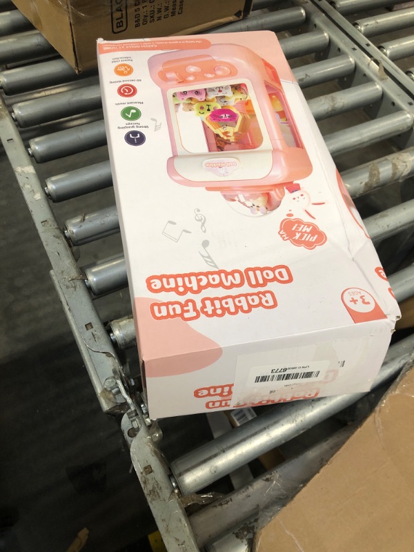 Photo 1 of Claw Machine for Kids,Mini Vending Machines Candy Grabber Prize Dispenser Toys for Girls,Electronic Arcade Claw Game Machine for Party Birthday with Lights Sound & 20 Plush Toys