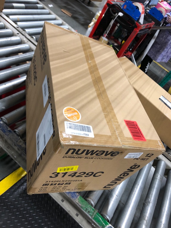 Photo 1 of Nuwave Healthy Duralon Blue Ceramic Nonstick Cookware Set, Diamond Infused Scratch-Resistant, PFAS Free, Dishwasher & Oven Safe, Induction Ready & Evenly Heats,Tempered Glass Lids & Stay-Cool Handles