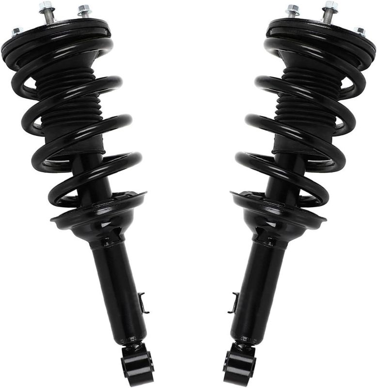 Photo 2 of Detroit Axle - RWD Front Struts for 2005-2015 Toyota Tacoma [2.7L Base], 2 Struts with Coil Spring Assembly 2006 2007 2008 2009 2010 2011 2012 2013 2014 Replacement Ready Struts Shocks Assembly