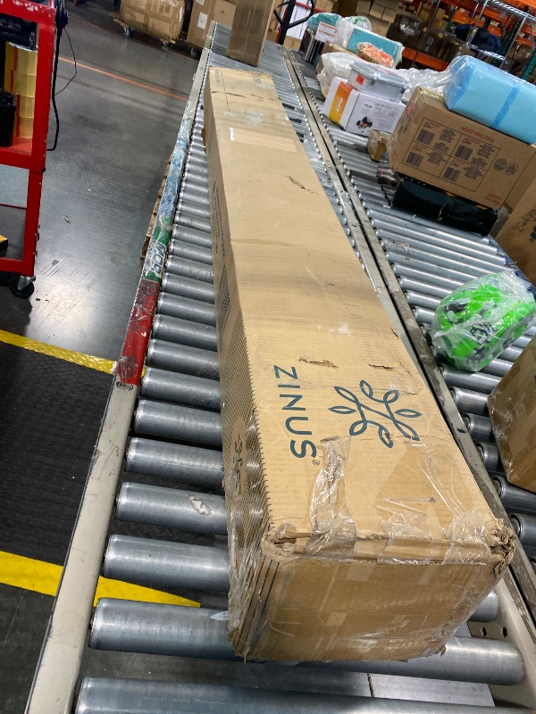 Photo 1 of ZINUS Quick Lock Metal Smart Box Spring, 4 Inch Mattress Foundation, Strong Metal Structure, Easy Assembly, Full, White