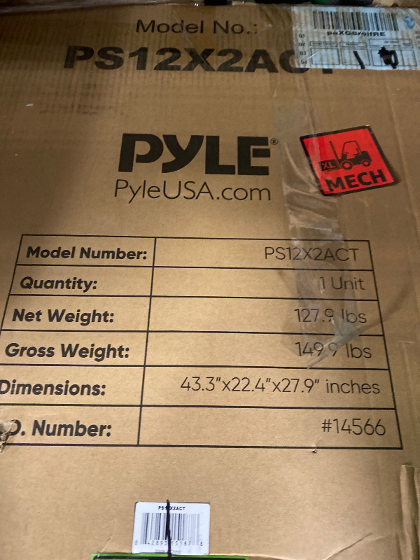 Photo 1 of Pyle Line Array PA Speaker System Set - 1320W 3-Way Full Range Sound, Streaming, w/USB/SD Port, EQ, Echo Active and Passive Subwoofer, Woofer, Tweeter, 5 Band Graphic Equalizer